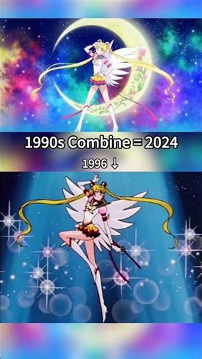 Sailor Moon Cosmos Transformation #sailormoon #sailormooncosmos #comparison