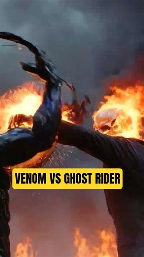 VENOM VS GHOST RIDER #viral #ai #aigenerated #mcu #shorts