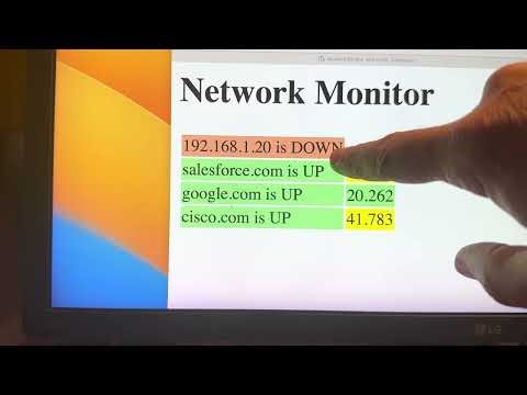 Python Network Monitor to HTML Dashboard Lab