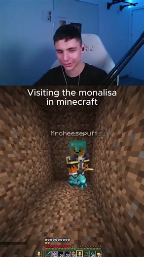 Exploring the Mona Lisa in Minecraft