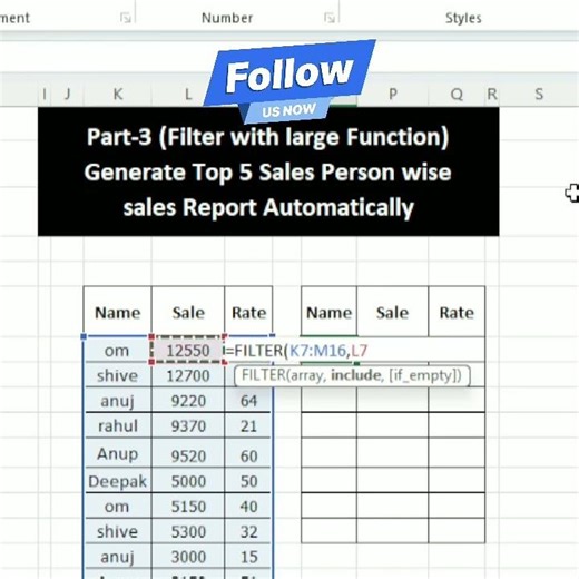FILTER Multiple Conditions Pro Level Trick | Advance Filter Formula in Excel | #excel #Large #filter