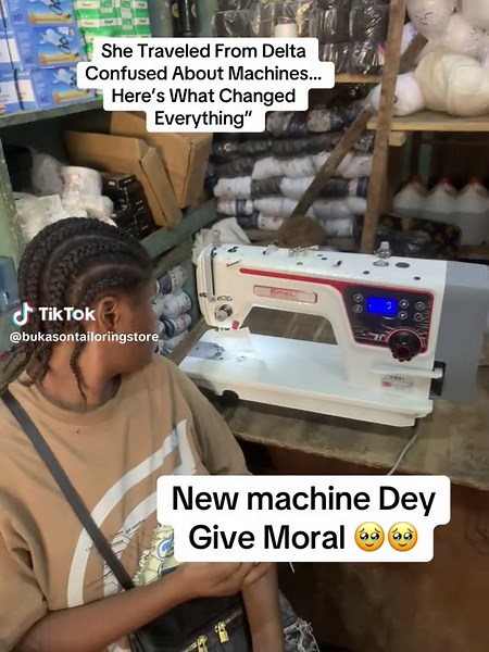 She Traveled From Delta Confused About Machines… Here’s What Changed Everything” LAST WEEK, a fashion designer from Agbor, Delta State travelled all the way to my store at Onitsha Main Market, Anambra to get a new sewing machine and accessories. To be honest… We would have lost this sale. Why? Because she came in confused about the difference between machines, their strength, durability, and long-term value. (And this is the same problem many fashion designers face.) But after my team explained 