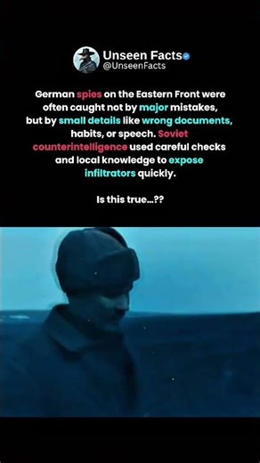 How Soviet Soldiers Spotted Spies in Plain Sight👁️