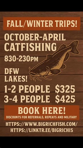 Fall fishing is here🎣 Book now‼️ #fishing #dfw #texas #catfishing | Bigrichfish