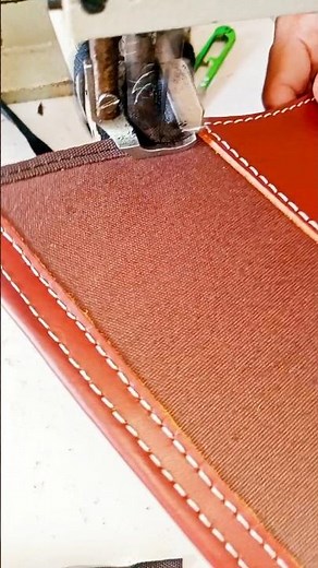 Canvas Pocket Edge Binding | Satisfying Stitching Process #shorts