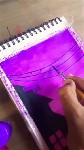 Aaj kahana jaruri hai#drawing #watercolor#sunset#art #viral#shorts#trending#painting #tutorial#video