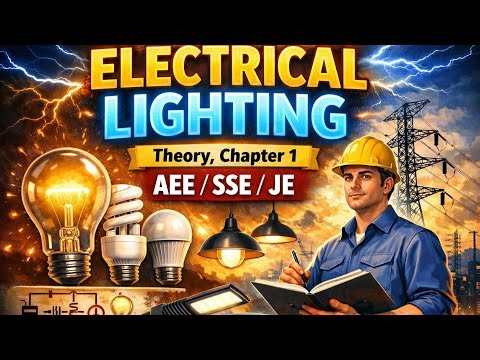Electrical Lighting | Theory | Chapter 1 | AEE / SSE / JE Exams | Complete Basics
