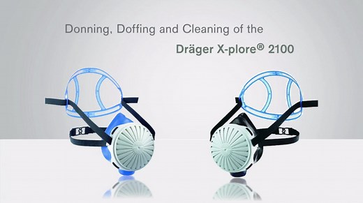 Watch Dräger X-plore 2100 Silicone Half Mask, 5X P100 Filter, NIOSH Approved on Amazon Live