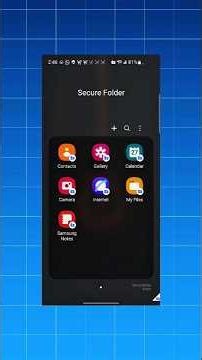 How secure folder works on Samsung #samsungphones #securefolder #techtips