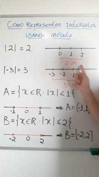 Como representar Intervalos usando módulo