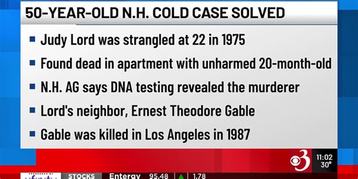Concord, N.H. cold case murder solved after 50 years