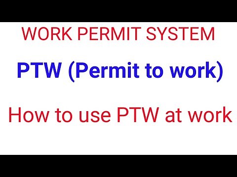 Permit to work | Work permit system | how to implement | safety management