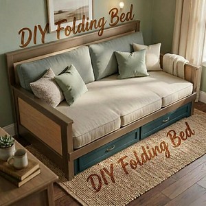 DIY Roll Out Daybed Plans PDF | Foldable Sofa Bed Blueprint | Wooden Bed Woodworking | Space Saving Furniture Digital Download Build - Etsy Canada