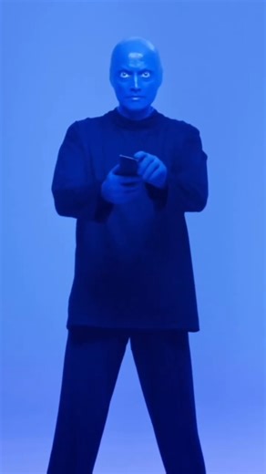 Watch your favorite Blue Man Group videos and exclusive behind the scenes content on @therokuchannel from home ☕️🛋️📺 | Blue Man Group