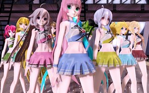 【MMD】【One Two Three】【Cheerleader】
