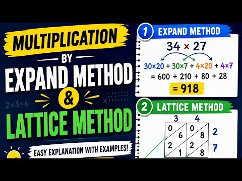 2 Easy Ways to Multiply Numbers | Expand Method + Lattice Method