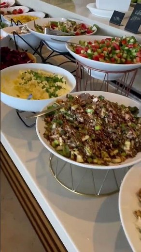 Israeli buffet breakfast