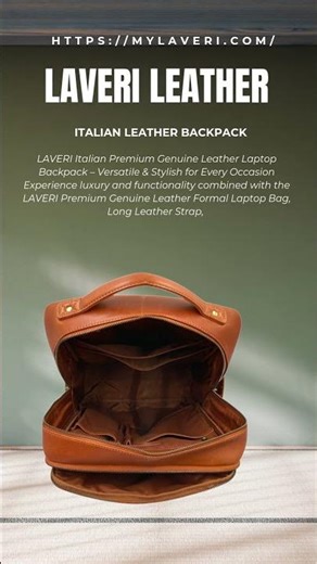 Italian Leather Backpack