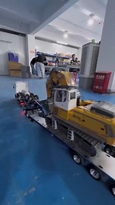 RC Trailer Truck Transport RC Excavator #RC #RCExcavator #RCTrailerTruck | RC Media