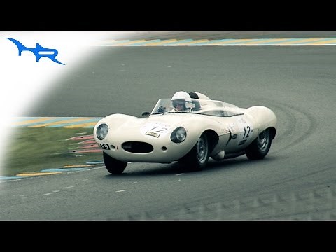 1955 Jaguar D-Type Racing At Le Mans (Amazing & Rough Sound)
