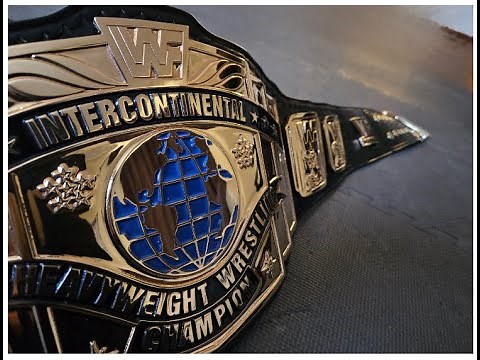 CLOSE UP look at WWF Classic Intercontinental Championship Belt by Pinfall Title Belts