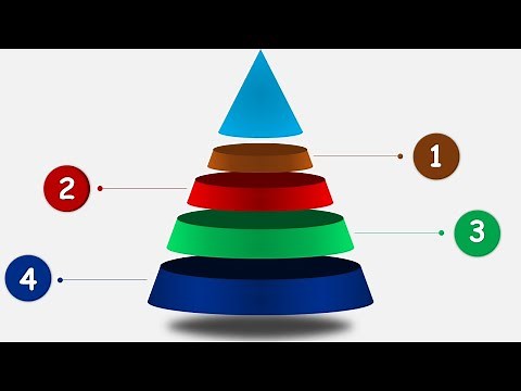 create a 3d tiered pyramid with microsoft powerpoint | powerpoint animation tutorial