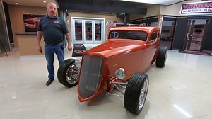 3.1K views · 89 reactions | 3-WINDOW COUPE HOT ROD! 1934 Ford 3-Window Coupe Street Rod GM 350CI V8 W/ 8-Stack EFI, TH350 3 Speed Automatic Transmission, TCI Chassis! $69,900 Call Tom Today at 248-974-9513 www.vanguardmotorsales.com | Vanguard Motor Sales | Facebook