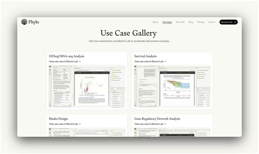 Biomni Lab lets biologists collaborate with AI agents to finish complex tasks end-to-end. Here are 15 popular use cases, each link is a full replay so you can watch the agent work through every step:1. Spatial transcriptomics analysis: map gene expression across tissue architecture from spatial transcriptomics data, with spatial clustering and neighborhood analysis. https://t.co/Oop24XftZC2. Binder design: design de novo protein binders against a target structure using computational protein desi