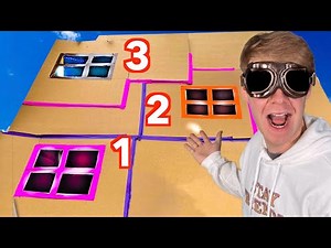 MEGA Cardboard Hotel! ($1 vs $10,000 Box Fort Budget Challenge)