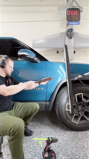 Rivian Dent Repair and a Door That Won't Open | Dent Shop Ashburn - #paintlessdentrepair #rivian