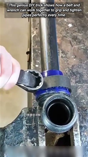Smart Wrench Hack For Easily Gripping Plastic Pipe Fittings