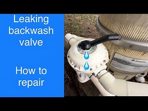 How to repair leaking handle on the backwash valve; swimming pool leaks