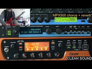 Chorus effect on Lexicon PCM80, Lexicon MPX500 and Eleven Rack
