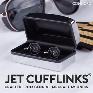78K views · 132 reactions | Handcrafted from real aircraft avionics, own and wear a real piece of aviation history with Concord Aerospace Jet Cufflinks ®. | Concord Aerospace | Facebook