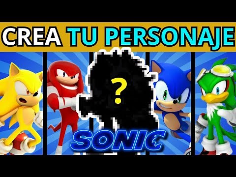 CREA TU PROPIO PERSONAJE DE SONIC 🩵