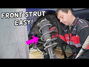 KIA OPTIMA FRONT STRUT SHOCK REPLACEMENT REMOVAL, HOW TO REPLACE FRONT STRUTS