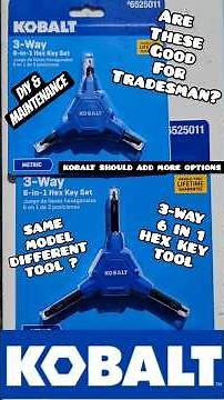 KOBALT 3-Way, 6 in 1 Key Wrench wrench set #6525011 from ‪@lowes‬ ‪@KobaltTools‬