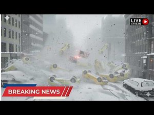 Chaos in New York Today! Syracuse Whiteout Snowstorm Causes Multi-Vehicle Accidents