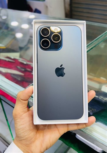 *Rs:180,000/= Only😍- IPHONE 15 PRO MAX - 256GB - 100% BATTERY - JV NON PTA - 35 CC - 10/10 CONDITION - BLUE TITANIUM- BOX AND CABLE!* #trending #ramadan