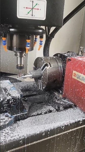 Rotery 4Axis vmc machining||Mastercam 3d Toolpath