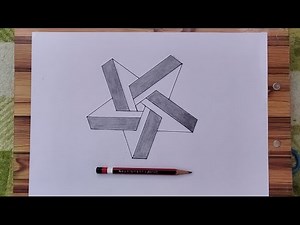 How To Draw An Impossible Star Step By Step - 3D Star ✨ ! IMPOSSIBLE SHAPES #drawing