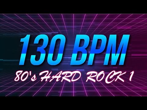 130 BPM - 80's Hard Rock - 4/4 Drum Track - Metronome - Drum Beat