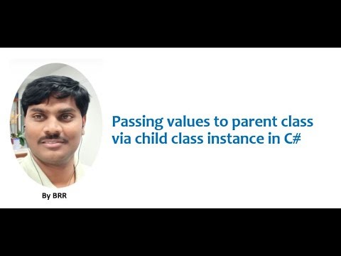 Passing values to parent class via child class instance in c#