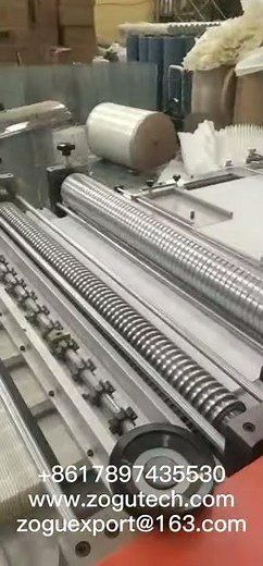 Full automatic rotary pleating machine for air filter make, with cutting and insert machine