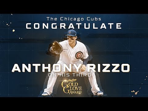 Cubs First Baseman Anthony Rizzo Wins Third Career Gold Glove