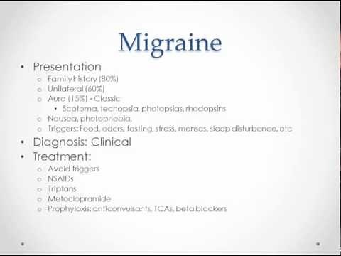 Headache - USMLE Step 2 Review
