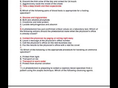 PHLEBOTOMY PRACTICE TEST QUESTIONS AND ANSWERS 2026- 2026 [NURSING CARE EXAM]