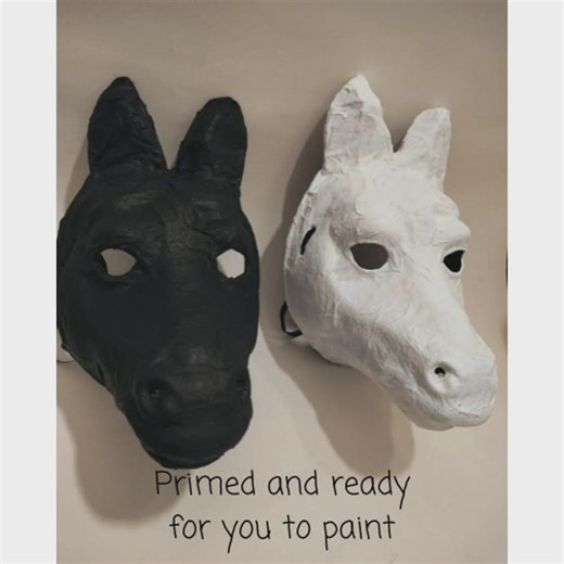 Paintable Paper Mache Horse Mask: DIY Animal Costume - Etsy