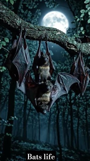 Mystery of the Night: The Secret Life of Bats..🦇🦇#Bats #Wildlife #Nature #Nocturnal #AnimalFacts