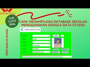 CARA MENAMPILKAN DATABASE SEKOLAH MENGGUNAKAN GOOGLE DATA STUDIO
